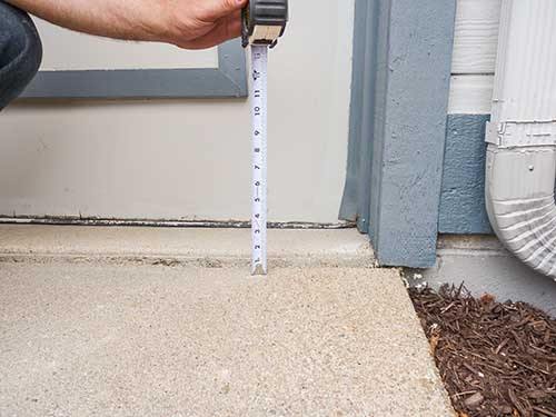 Sunken driveway raised with PolyLevel®